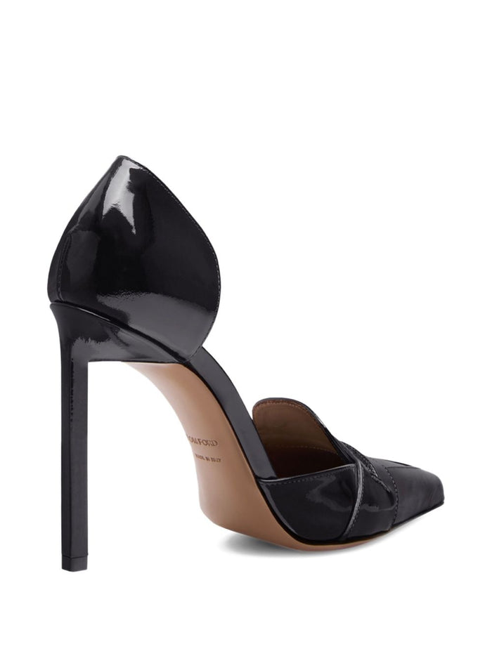 Tom Ford With Heel Black Letaher