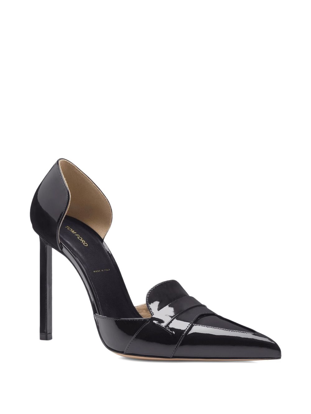 Tom Ford With Heel Black Letaher