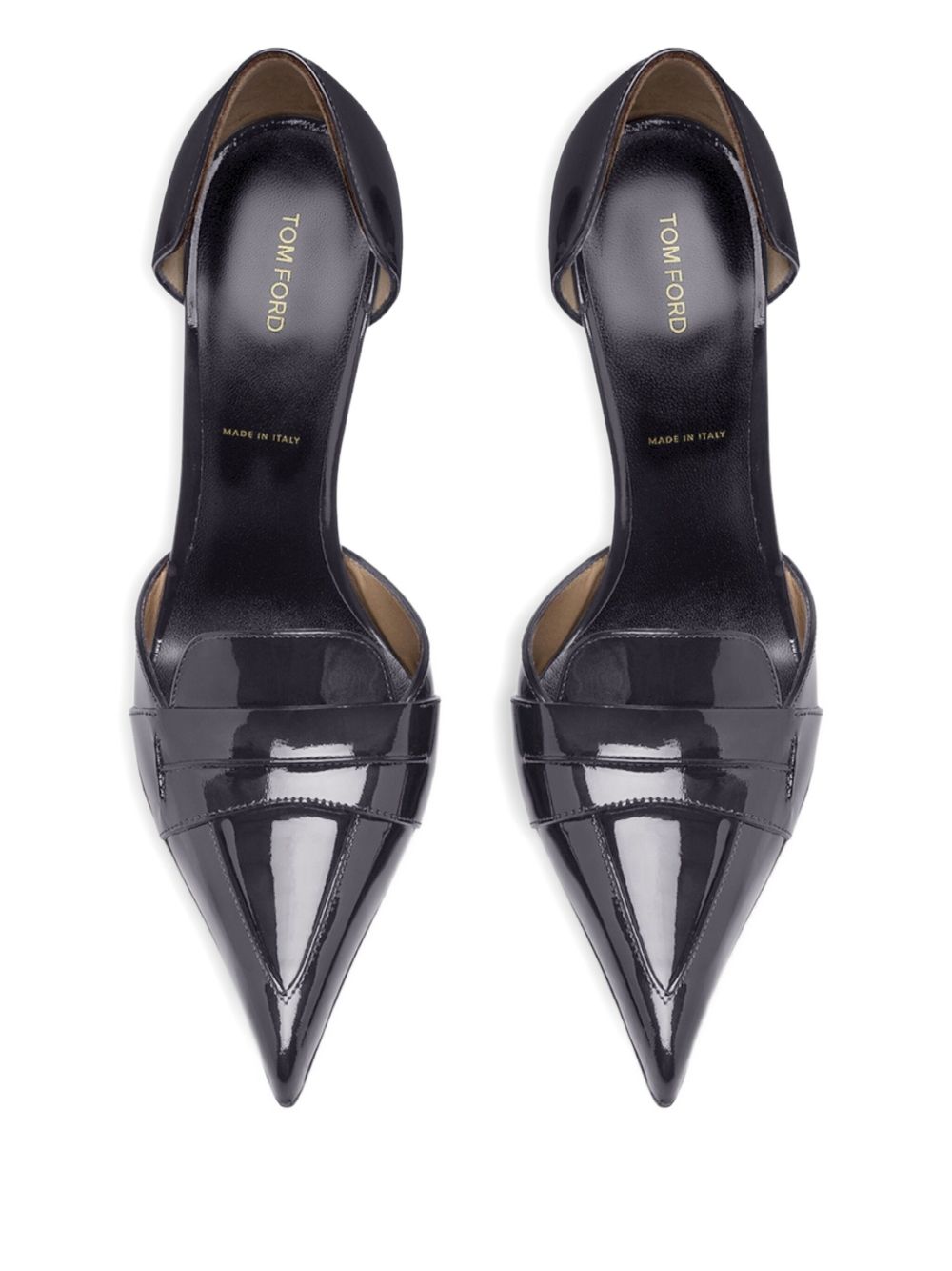 Tom Ford With Heel Black Letaher