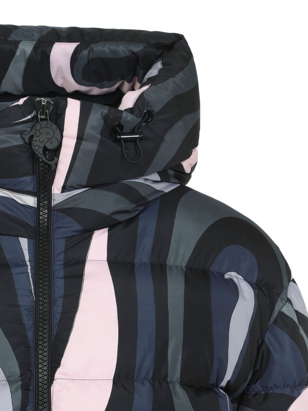 Pucci Coats Black Polyamide