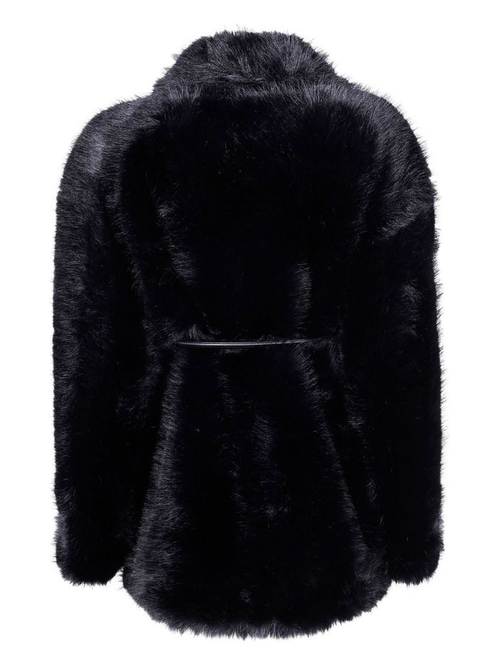 Sportmax Coats Black Poliestere