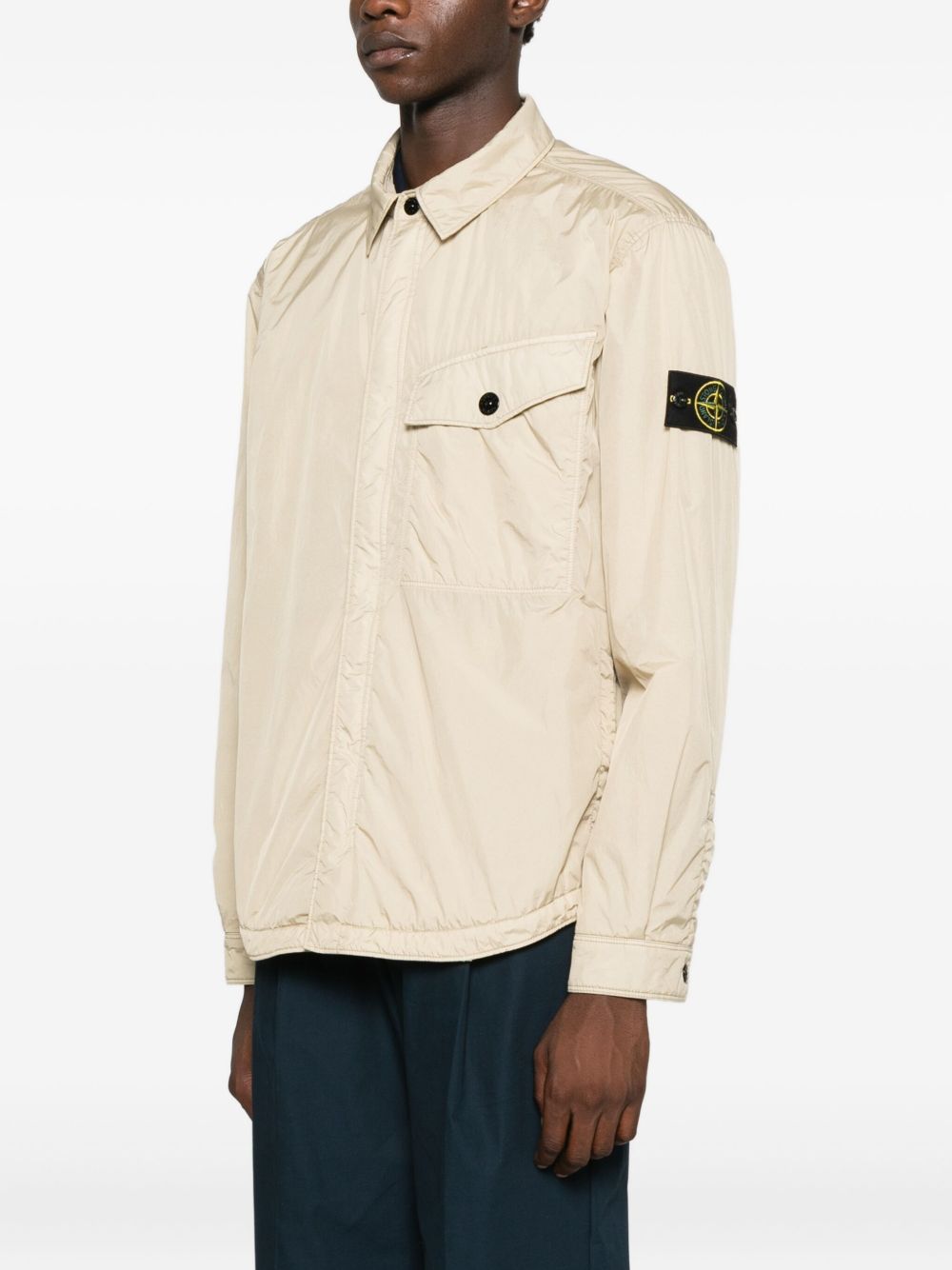 Stone Island Coats Beige Polyamide
