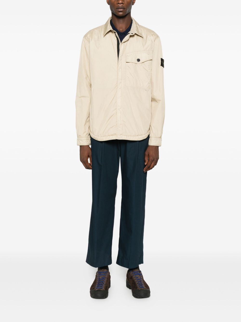 Stone Island Coats Beige Polyamide