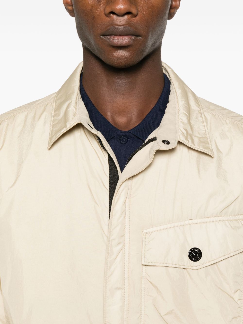 Stone Island Coats Beige Polyamide