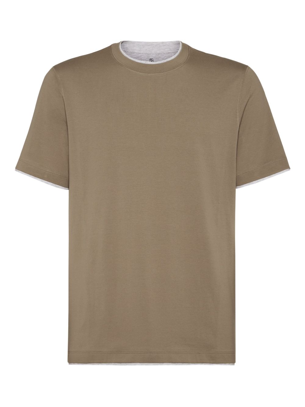 Brunello Cucinelli T-Shirts And Polos Verde Natural (veg)->cotton100.0 %