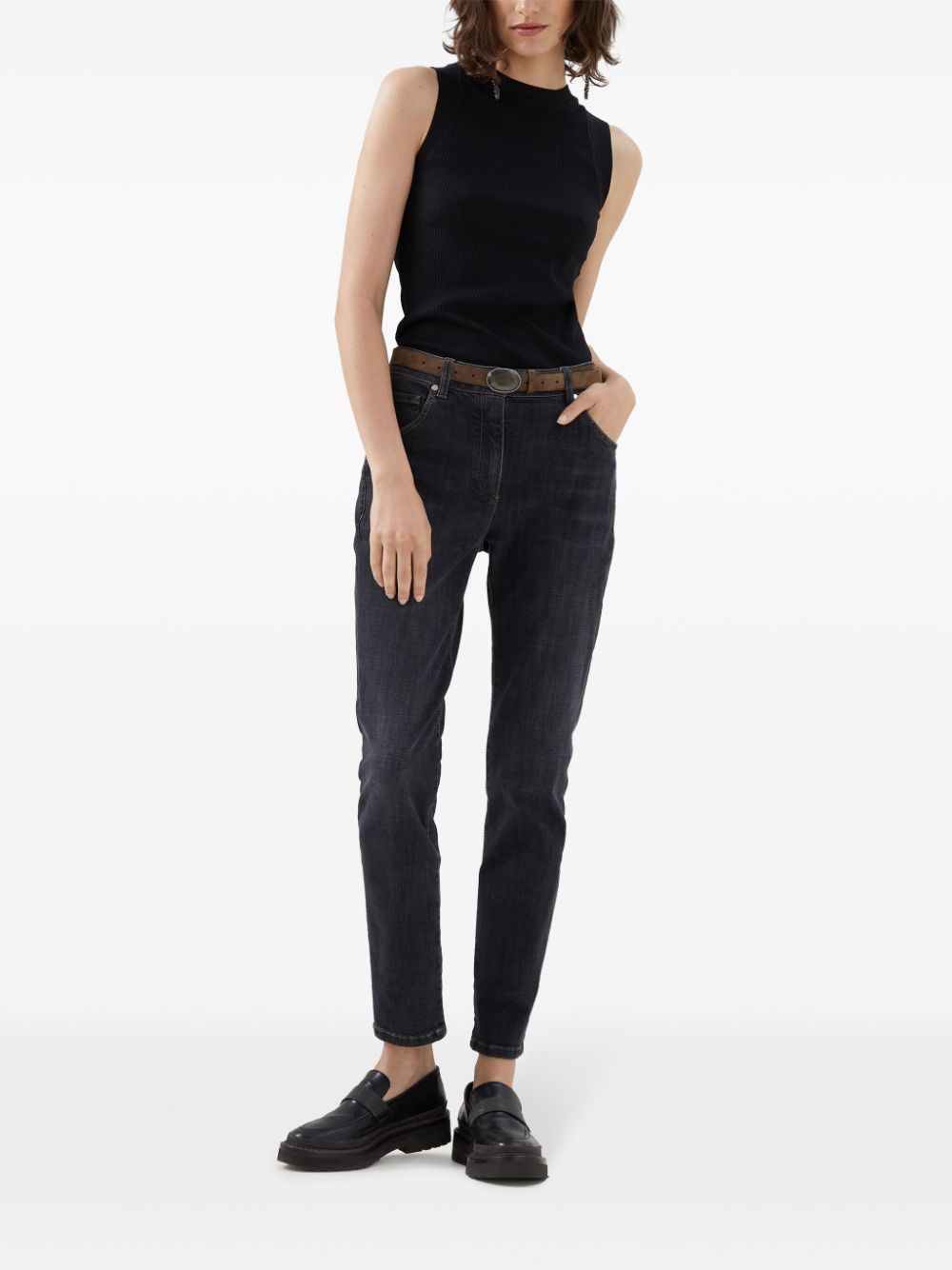 Brunello Cucinelli Jeans Grigio Scuro