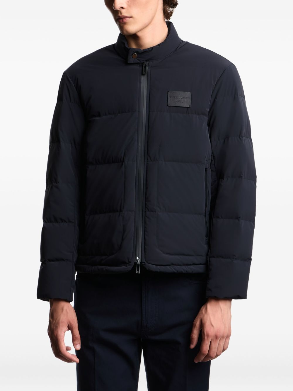 Emporio Armani Coats Blu Polyamide