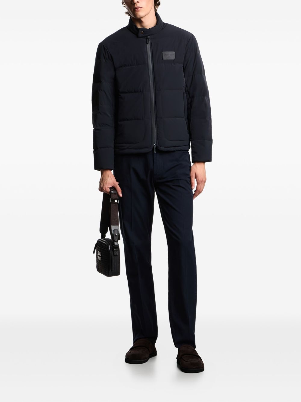 Emporio Armani Coats Blu Polyamide