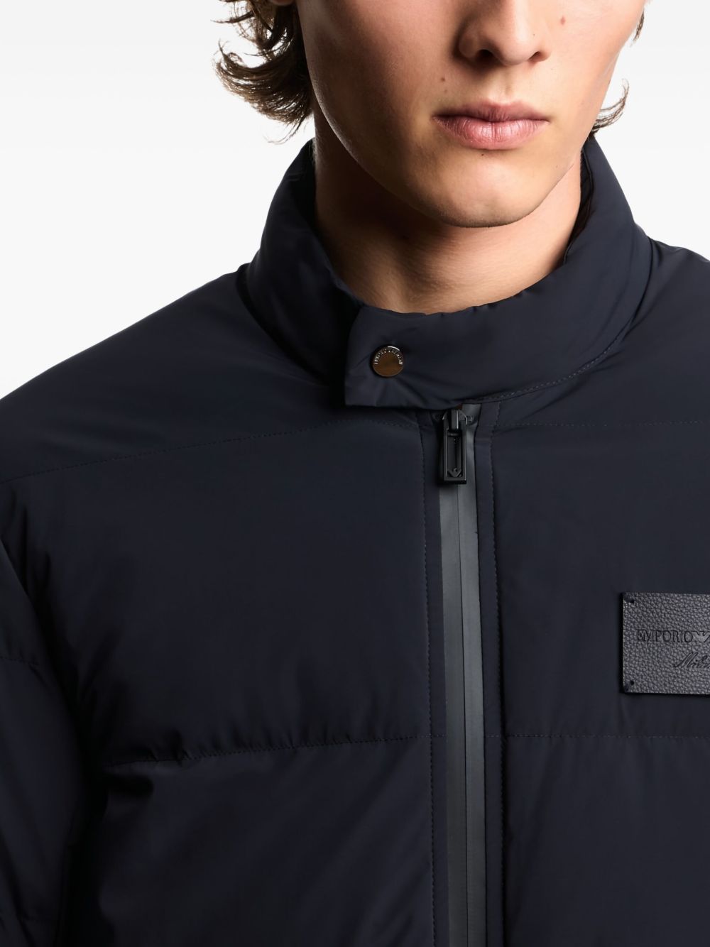 Emporio Armani Coats Blu Polyamide