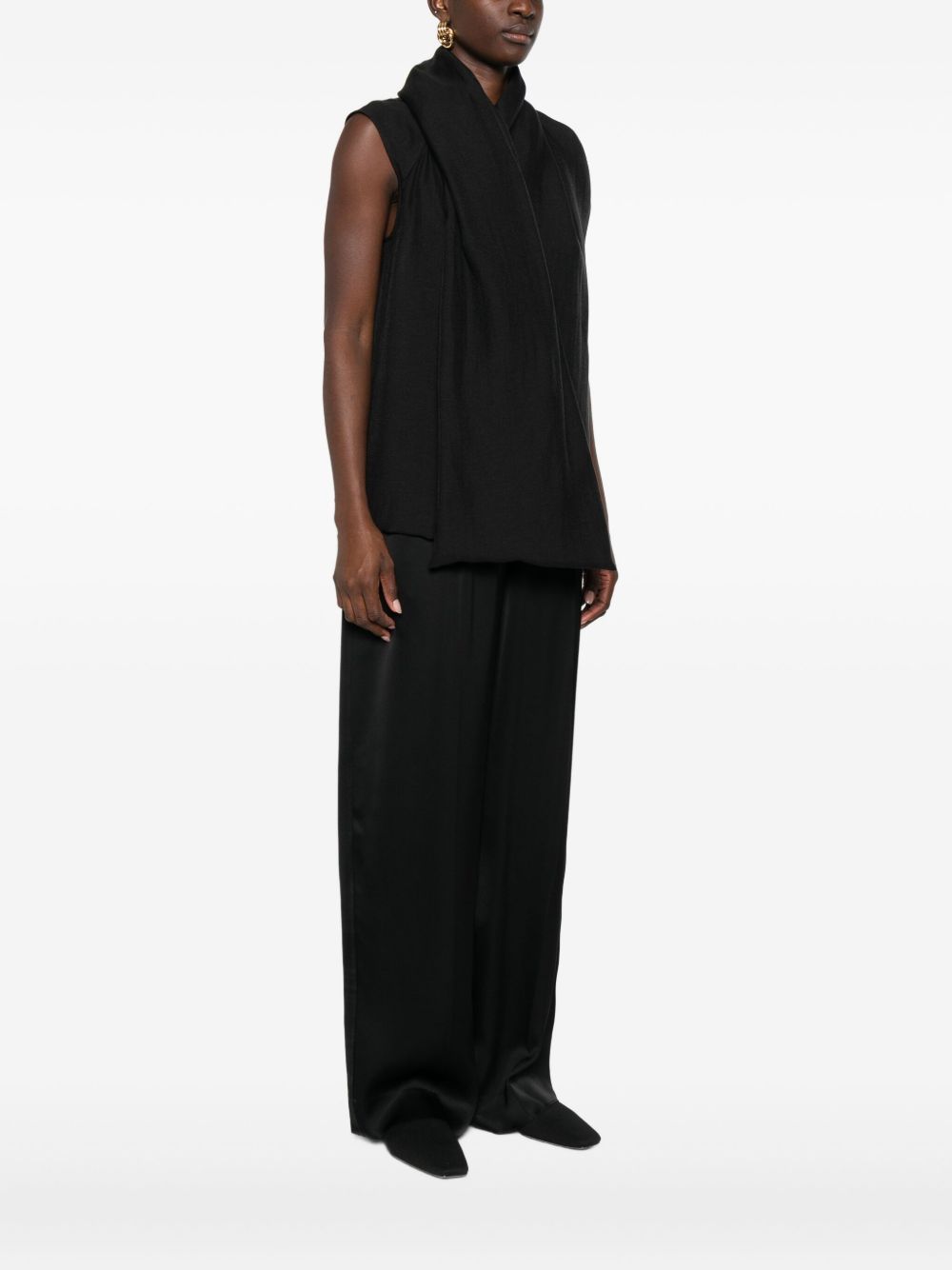 TOTEME MAIN Top Black Lyocell