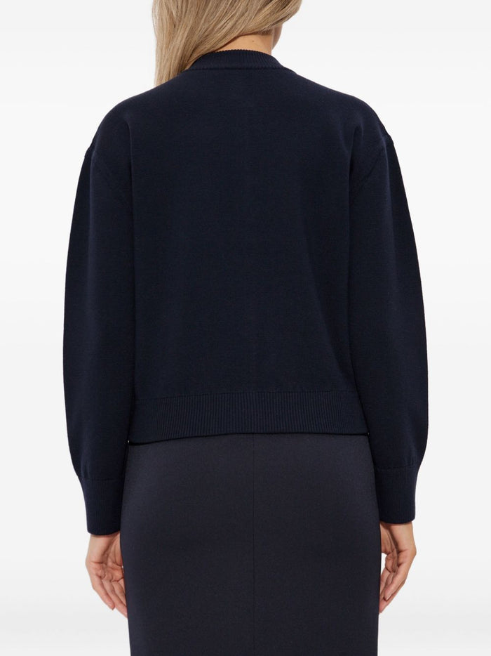 Max Mara Sweaters Blue Wool