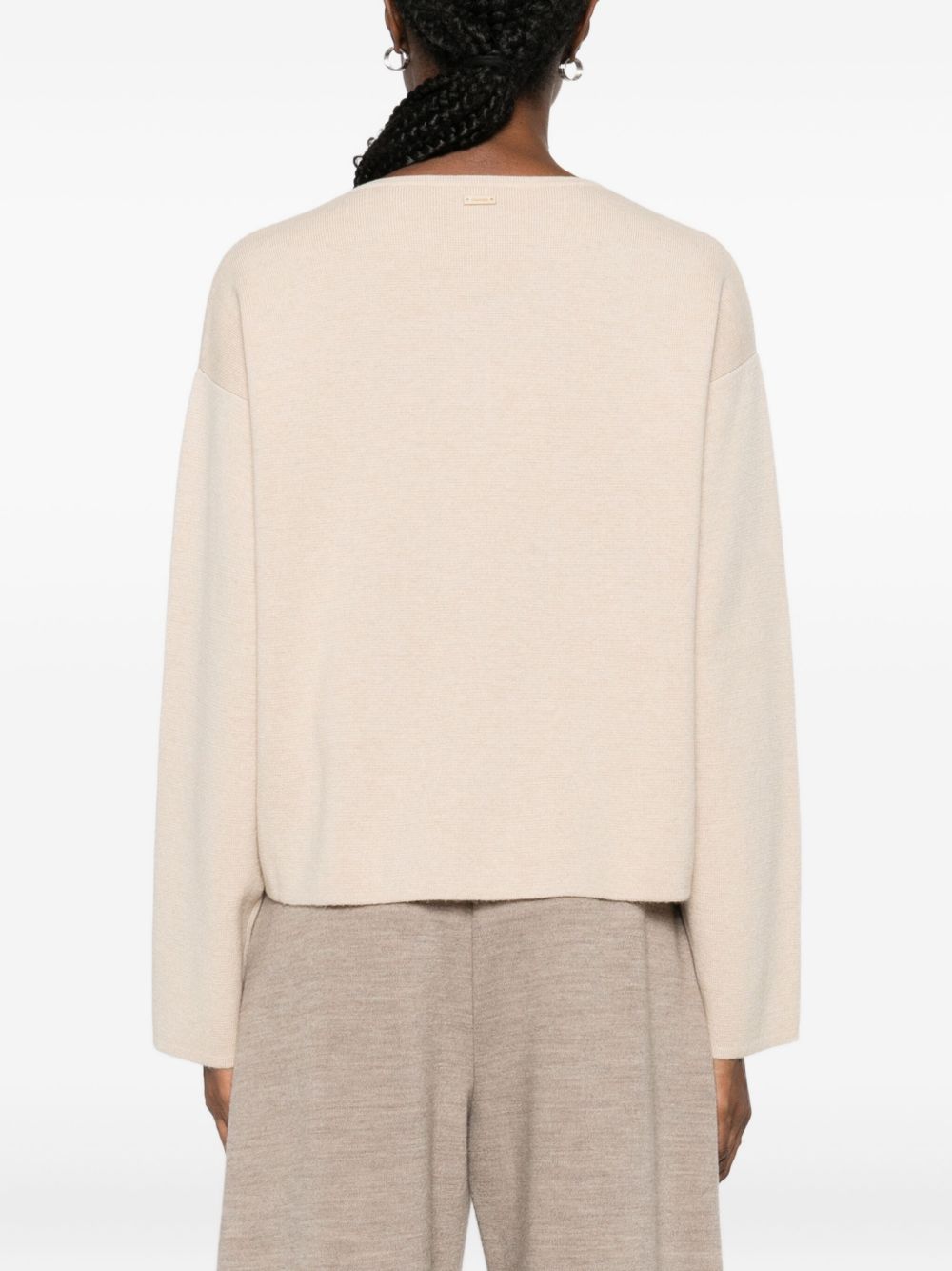Max Mara Sweaters Beige Wool