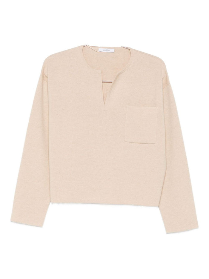 Max Mara Sweaters Beige Wool