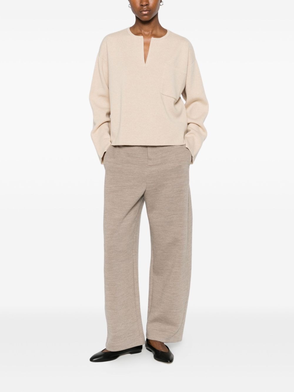 Max Mara Sweaters Beige Wool