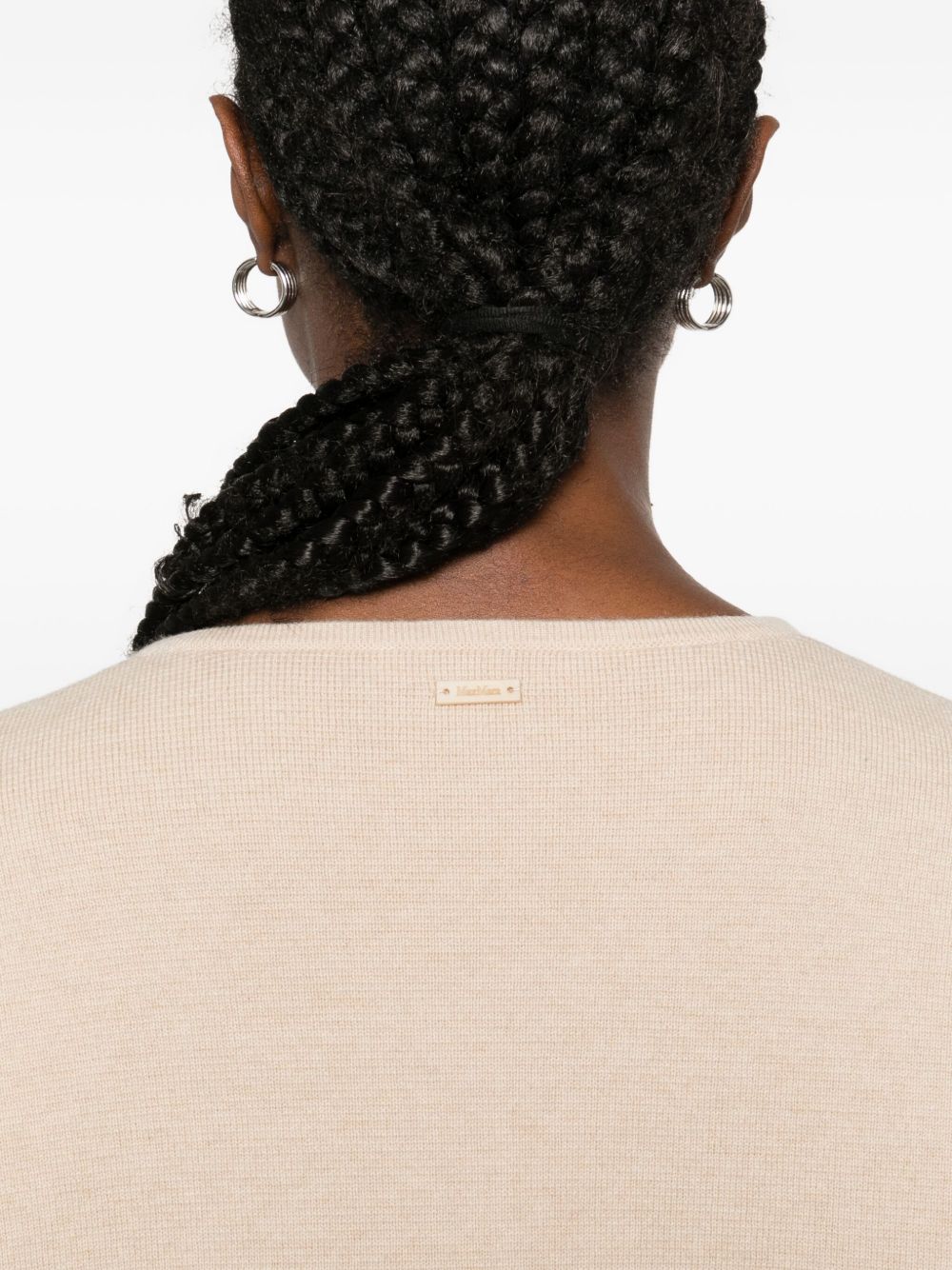 Max Mara Sweaters Beige Wool
