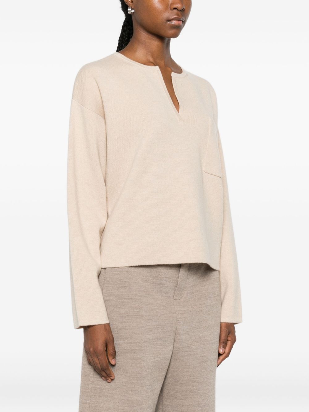 Max Mara Sweaters Beige Wool