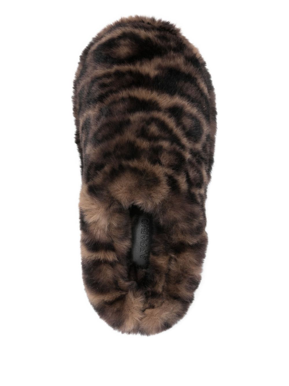 Apparis Sandals Brown Artificial Fur