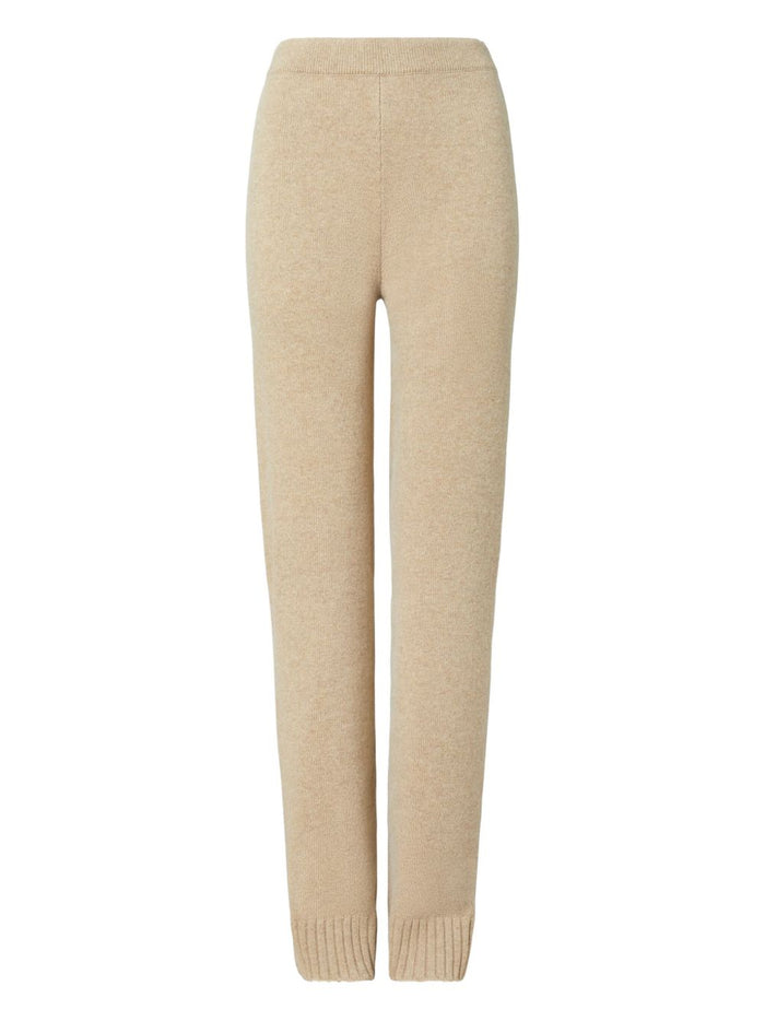 Tory Burch Trousers Beige Wool