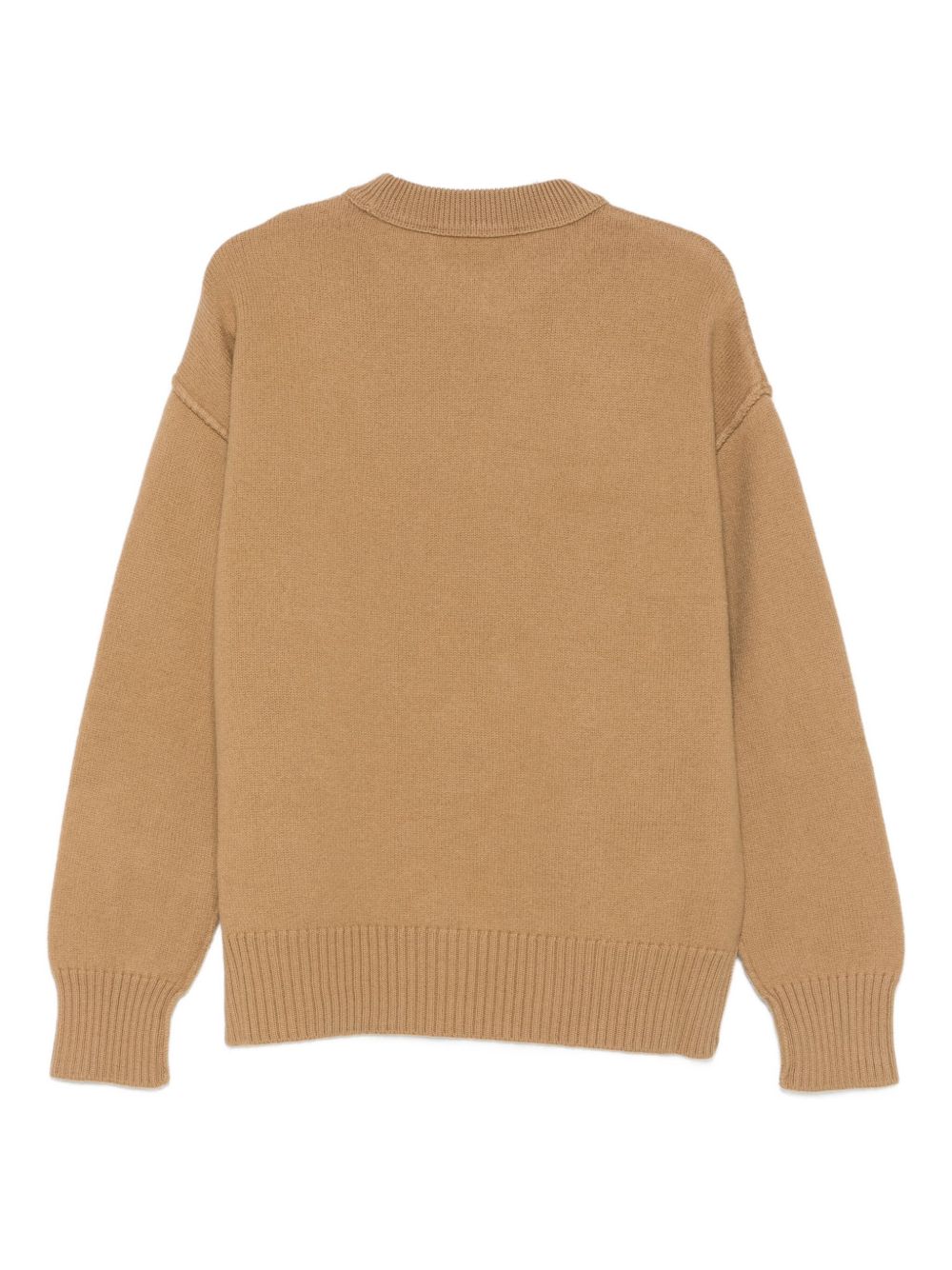 Ami Paris Sweaters Camel Wool