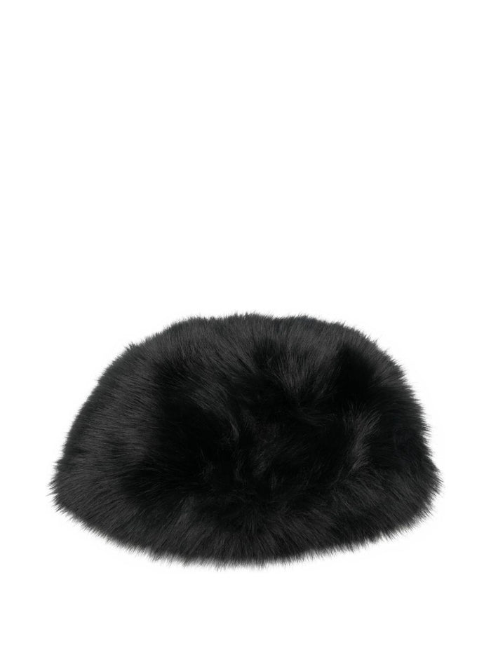 Molliolli Hats Black Artificial Fur