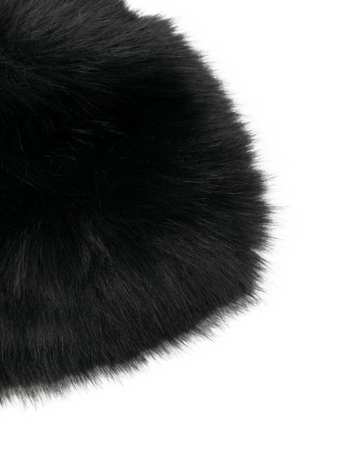 Molliolli Hats Black Artificial Fur