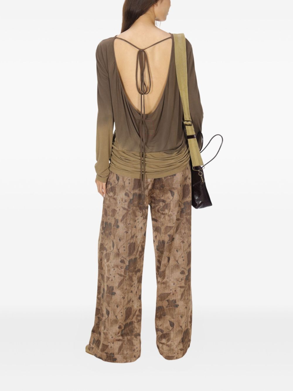 Uma Wang Sweaters Brown Modal Elastane