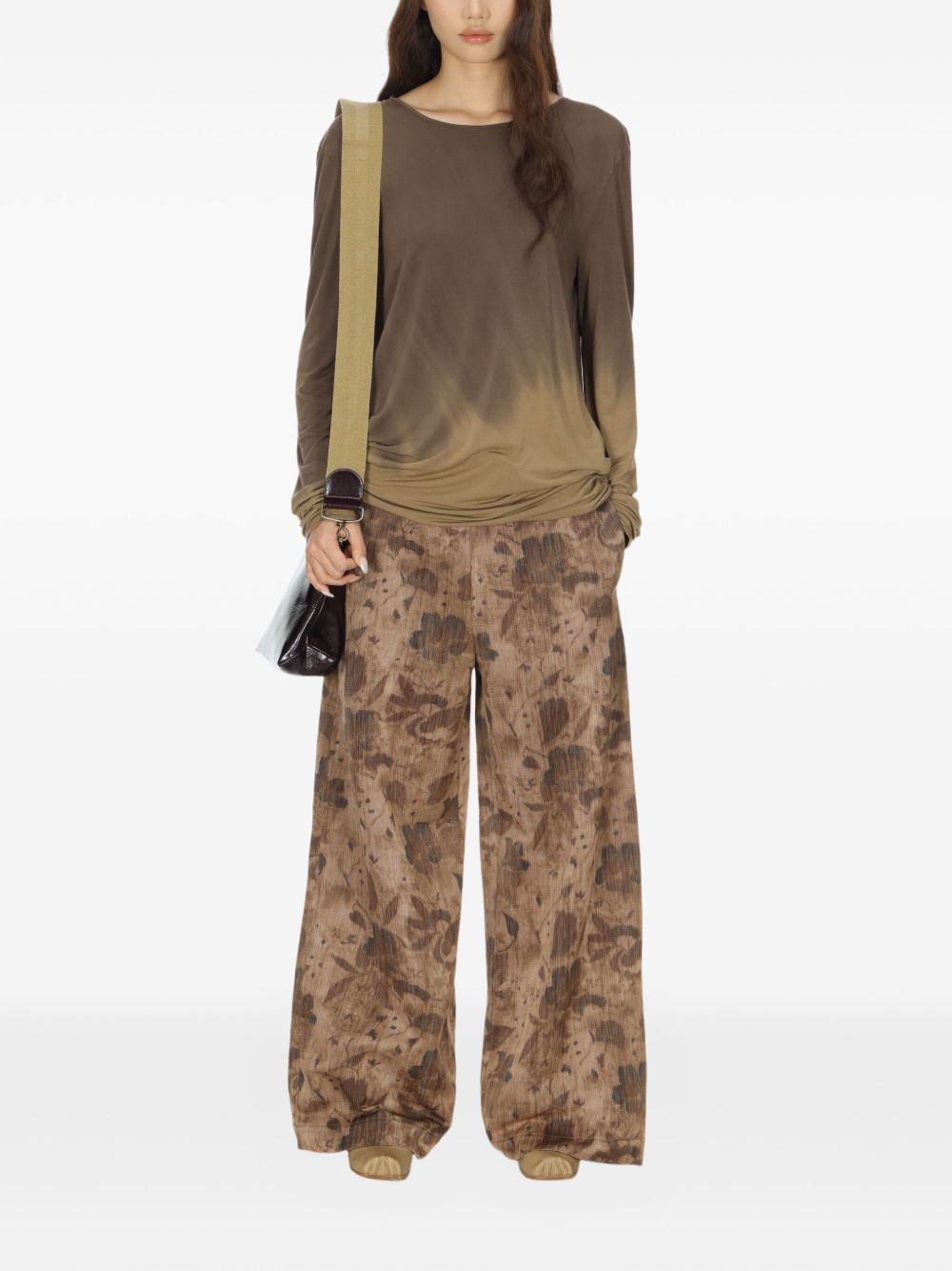 Uma Wang Sweaters Brown Modal Elastane