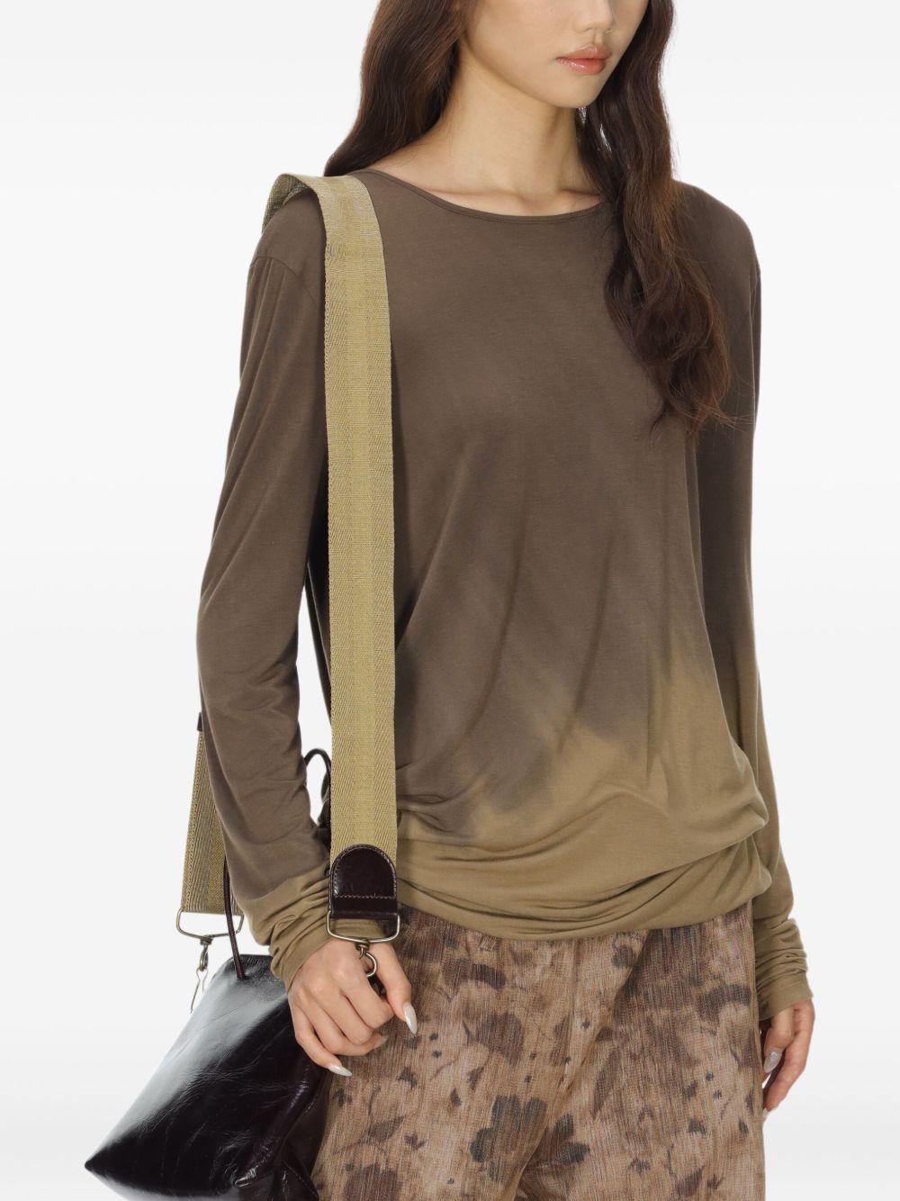 Uma Wang Sweaters Brown Modal Elastane