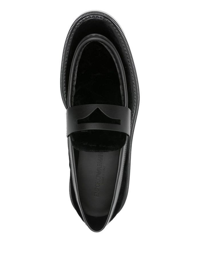 Emporio Armani Flat Shoes Nero
