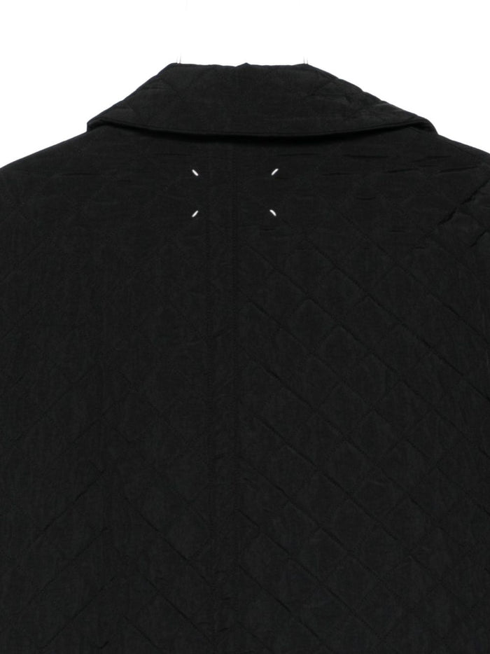 Maison Margiela Coats Black Polyamide