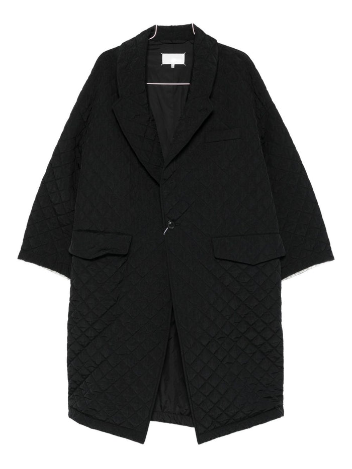 Maison Margiela Coats Black Polyamide