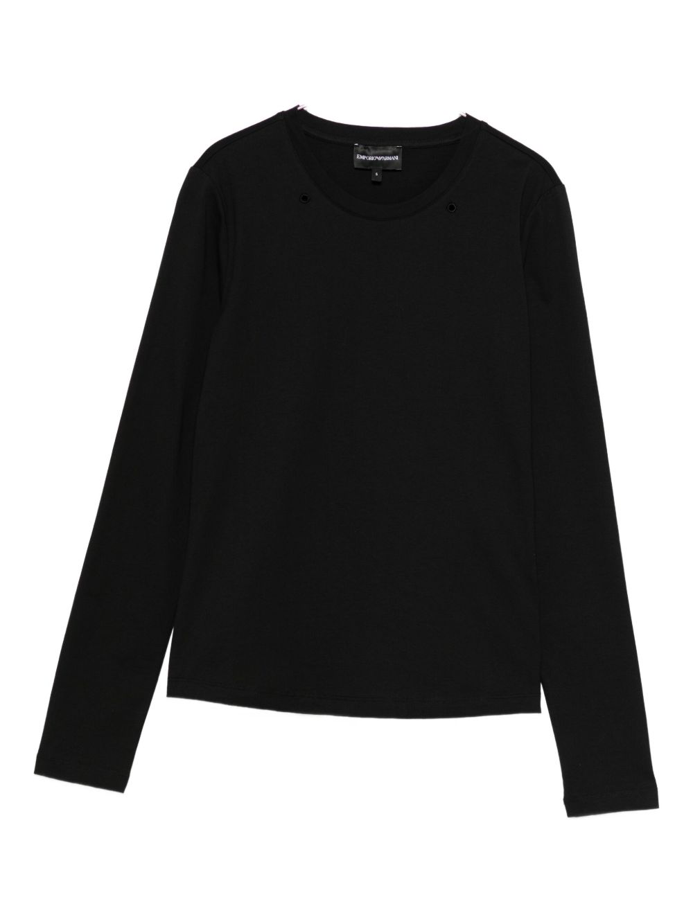 Emporio Armani T-Shirts And Polos Nero Elastane