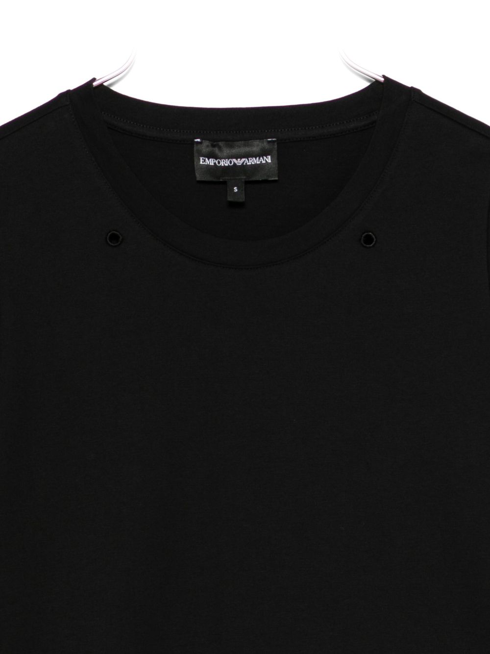 Emporio Armani T-Shirts And Polos Nero Elastane
