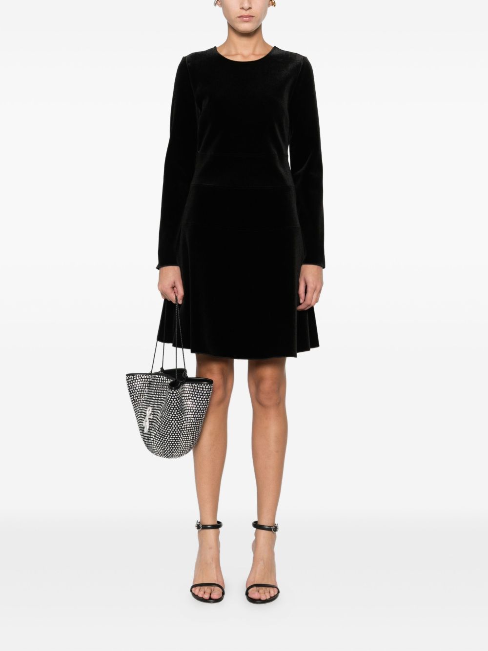 Emporio Armani Dresses Nero Elastane