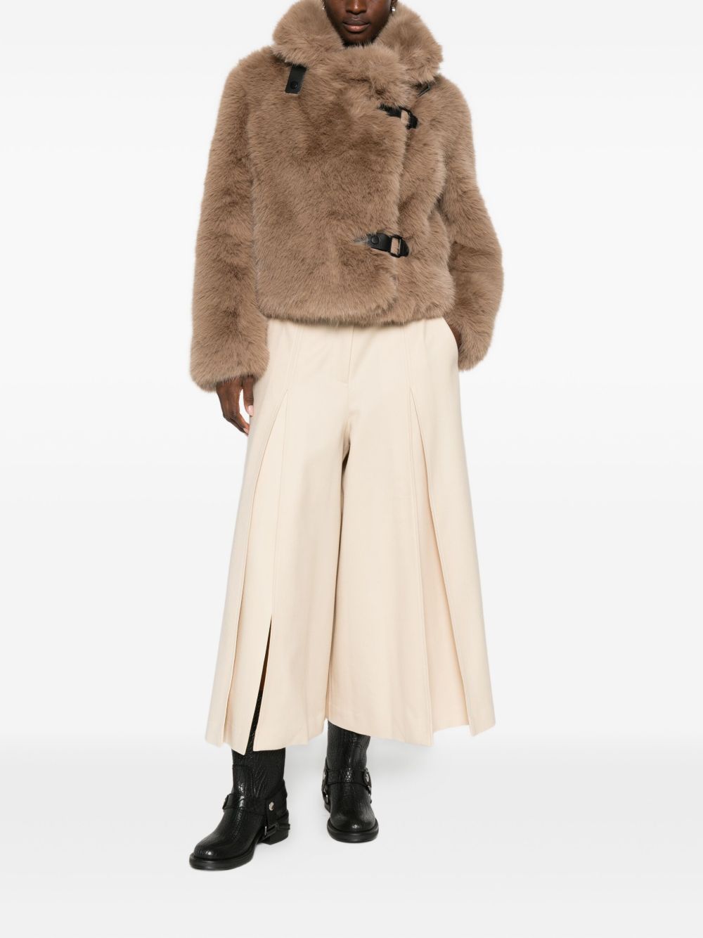 Molliolli Coats Brown Fabric