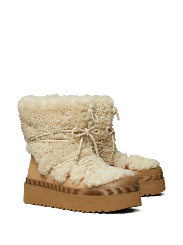 Tory Burch Boots Beige Outer: Leather