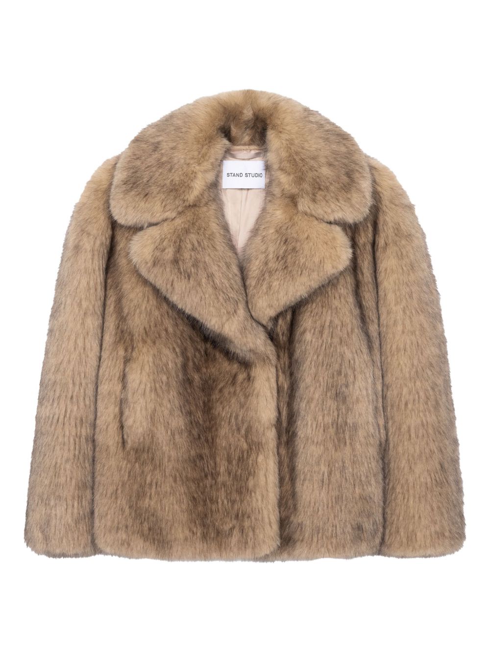 Stand Studio Coats Marrone Chiaro Polyester