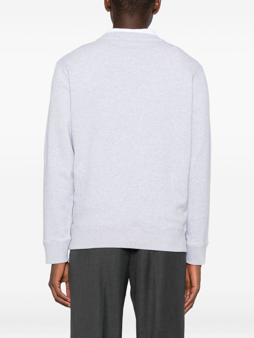 Maison Kitsune Sweaters Grey Cotton