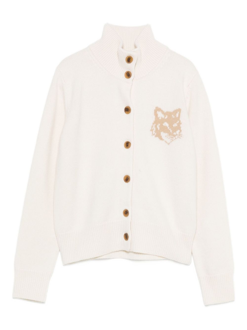 Maison Kitsune Sweaters Beige Wool