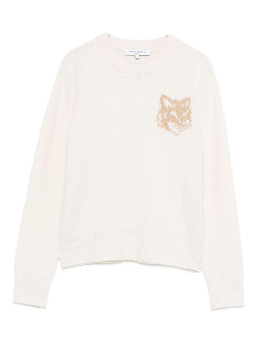 Maison Kitsuné Fox Head Intarsia Merino Jumper