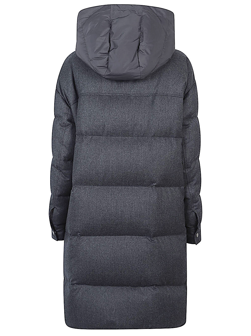 Brunello Cucinelli Coats Grigio Scuro Wool