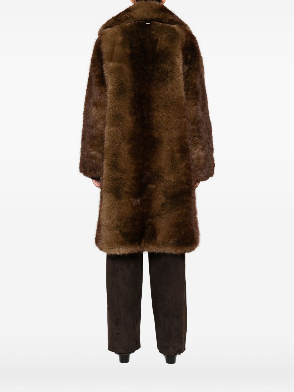 Apparis Coats Brown Artificial Fur