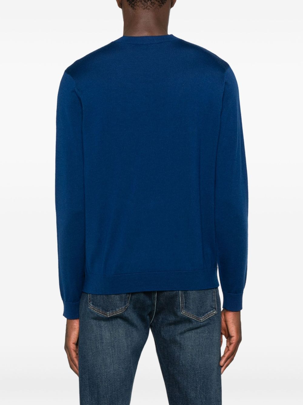 Emporio Armani Sweaters Blu Virgin Wool