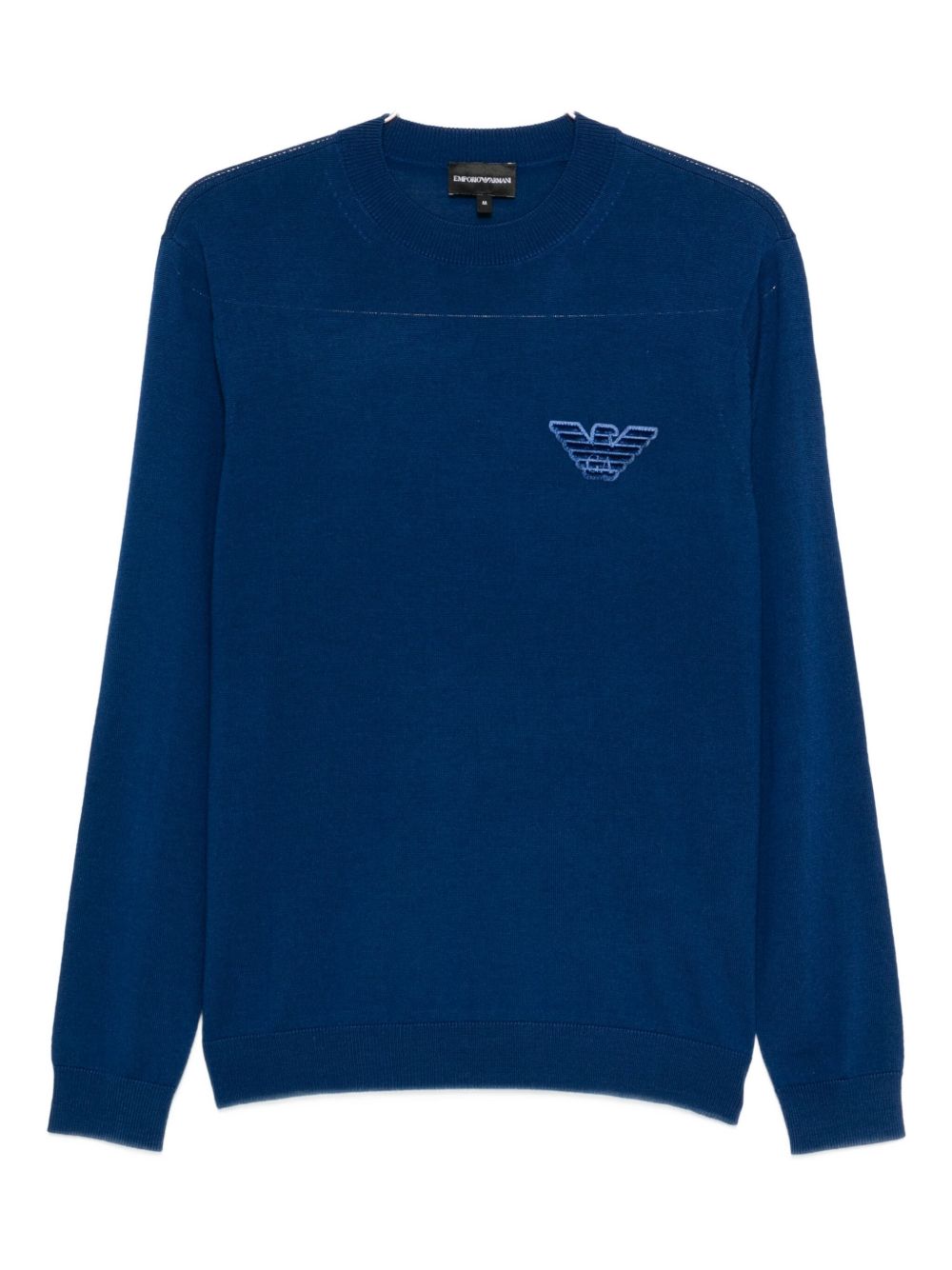 Emporio Armani Sweaters Blu Virgin Wool