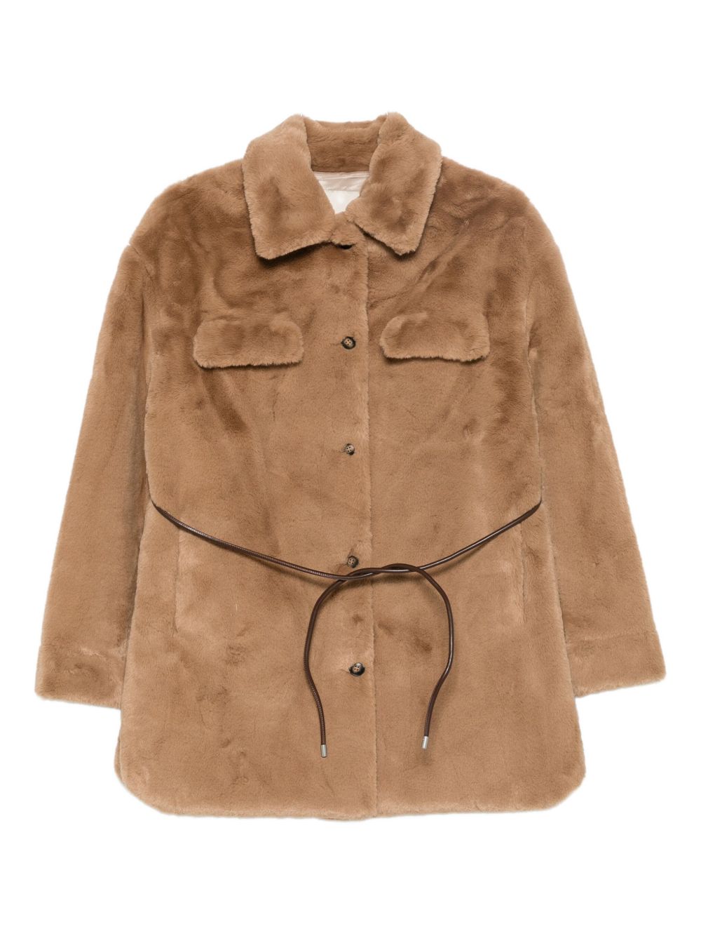 Molliolli Coats Brown Fabric
