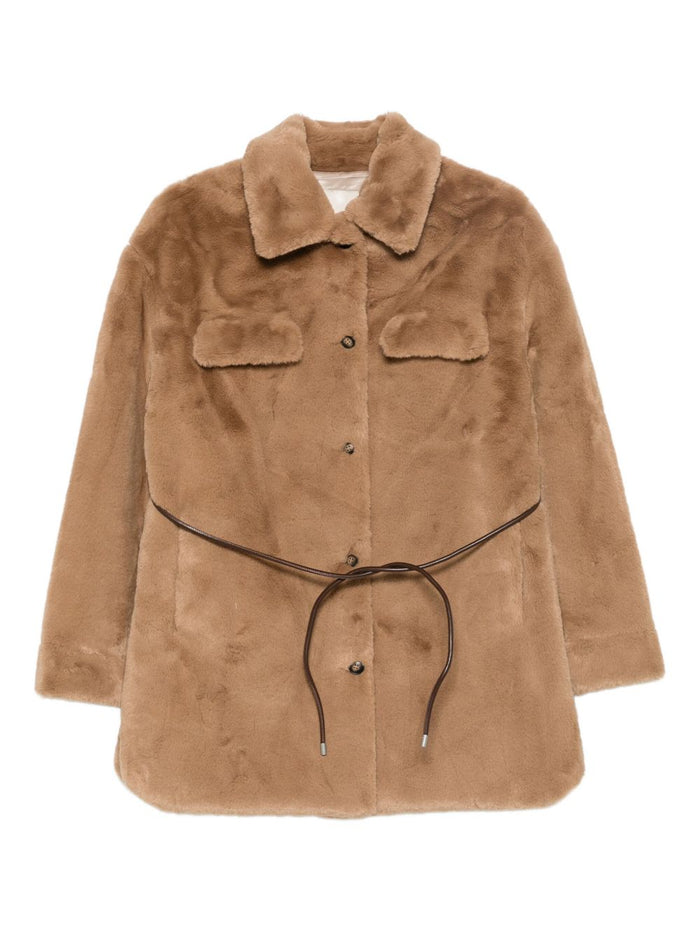 Molliolli Coats Brown Fabric