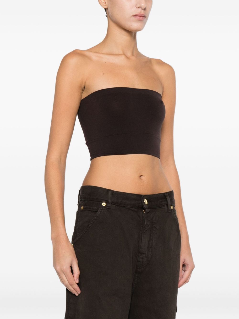 Wolford Top Brown Fabric