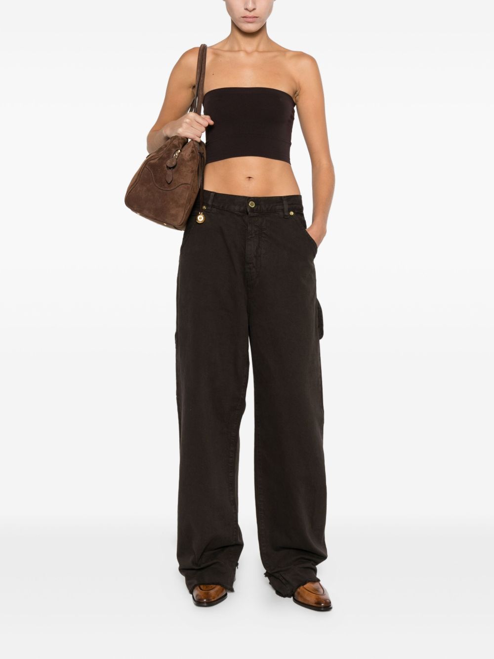 Wolford Top Brown Fabric
