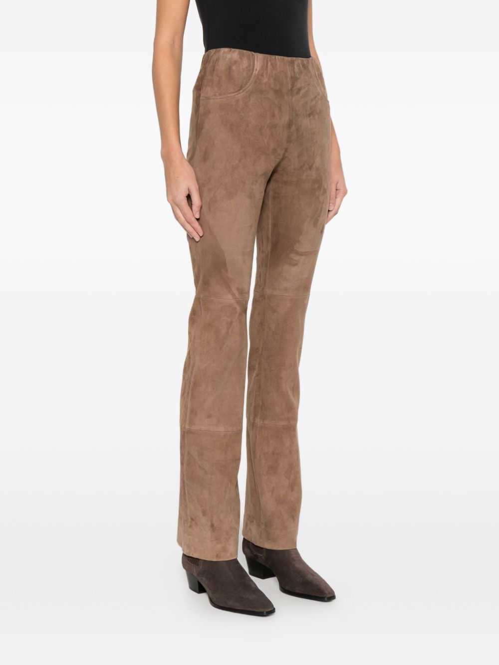 Via Masini 80 Trousers Brown Calf Leather