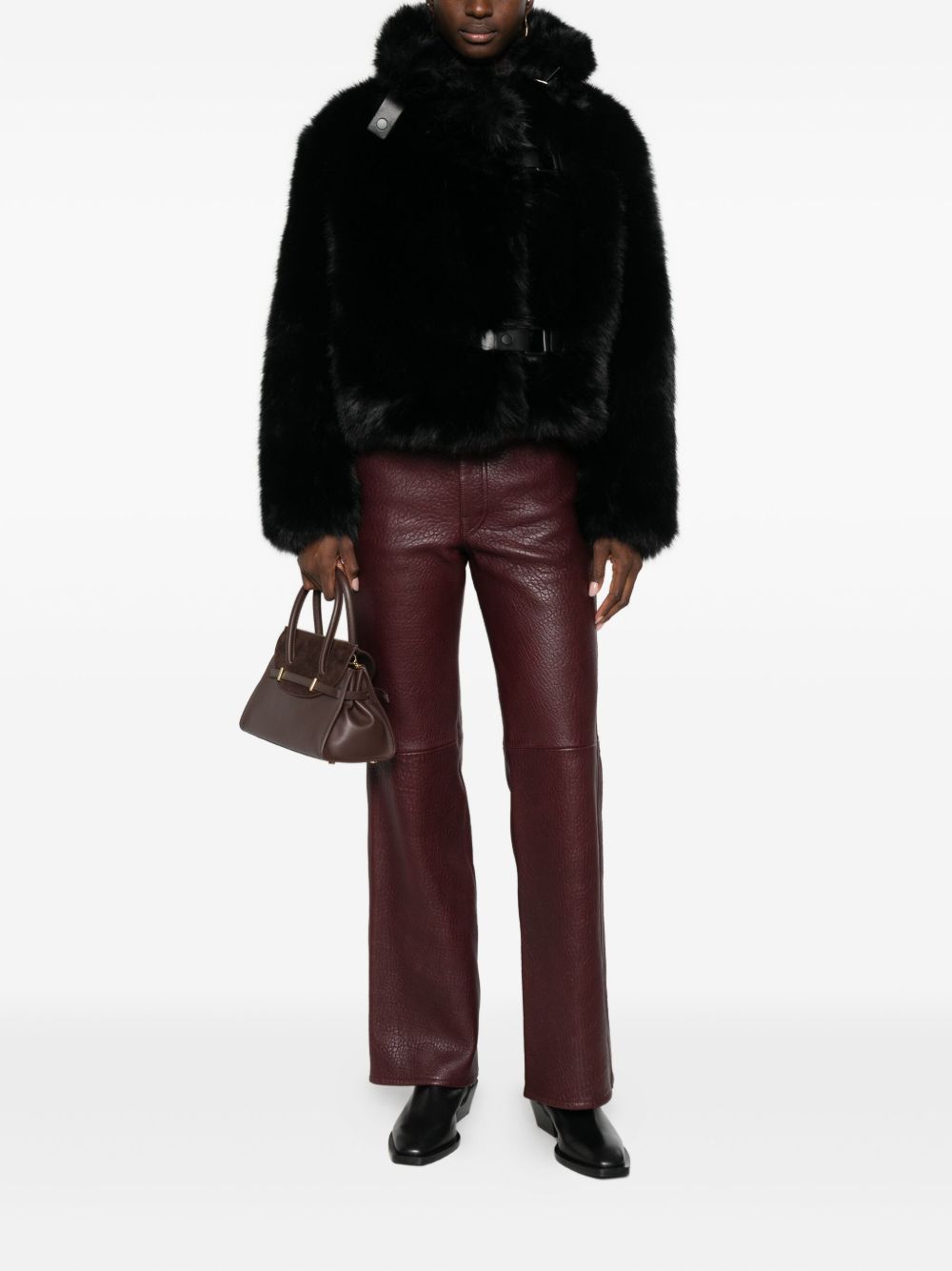 Molliolli Coats Black Fabric